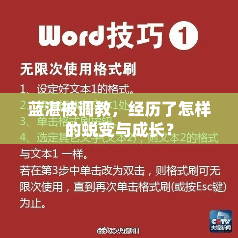 蓝湛被调教，经历了怎样的蜕变与成长？