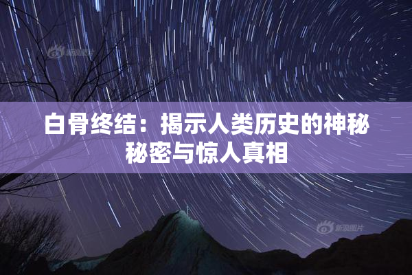 白骨终结：揭示人类历史的神秘秘密与惊人真相