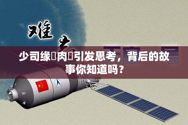 少司缘婬肉泬引发思考，背后的故事你知道吗？