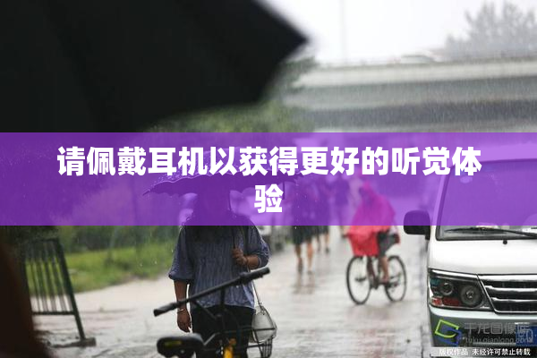 请佩戴耳机以获得更好的听觉体验