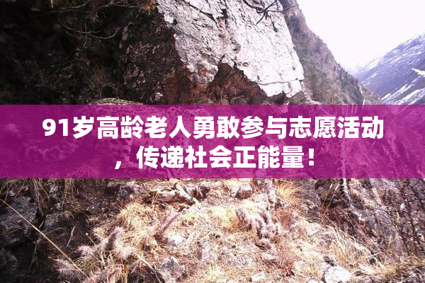 91岁高龄老人勇敢参与志愿活动，传递社会正能量！