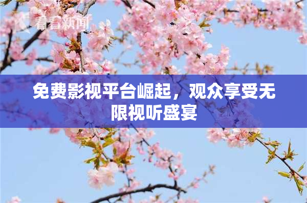 免费影视平台崛起，观众享受无限视听盛宴