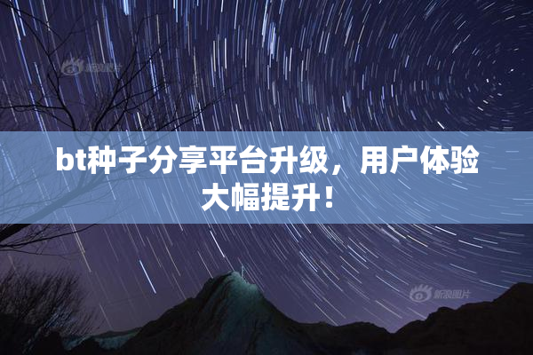 bt种子分享平台升级，用户体验大幅提升！