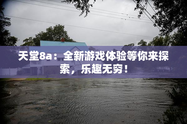 天堂8a：全新游戏体验等你来探索，乐趣无穷！