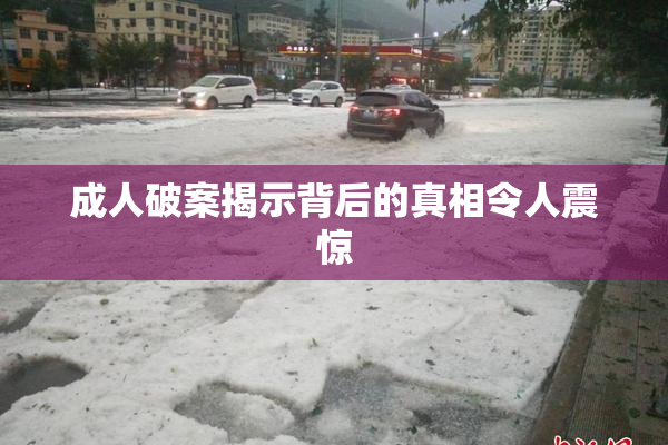 成人破案揭示背后的真相令人震惊