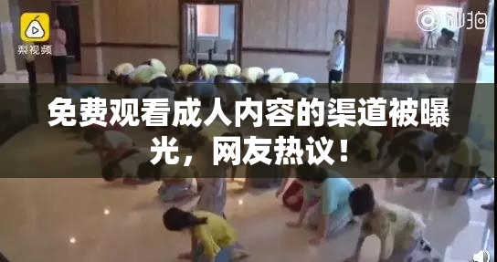 免费观看成人内容的渠道被曝光，网友热议！