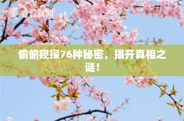 偷偷窥探76种秘密，揭开真相之谜！