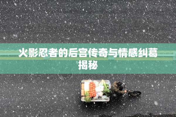 火影忍者的后宫传奇与情感纠葛揭秘