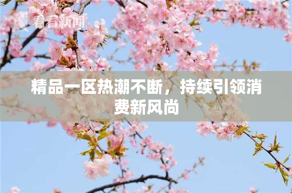 精品一区热潮不断，持续引领消费新风尚