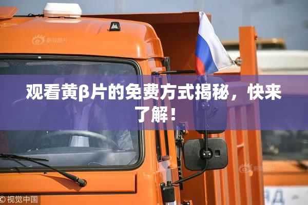 观看黄β片的免费方式揭秘，快来了解！