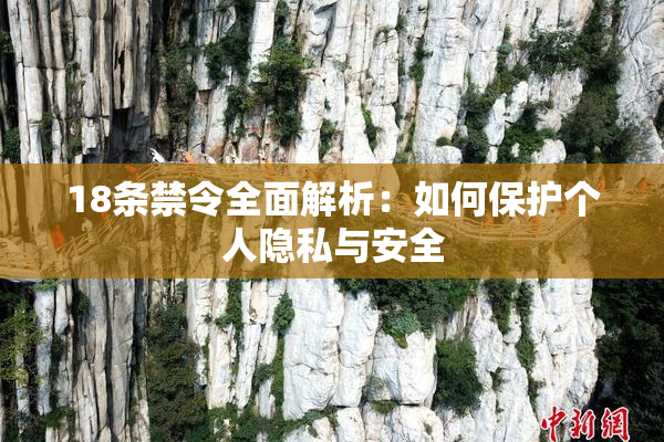 18条禁令全面解析：如何保护个人隐私与安全