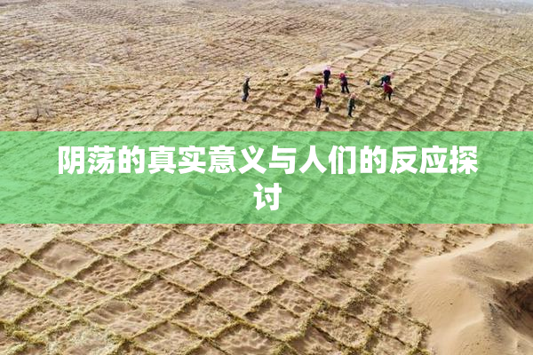 阴荡的真实意义与人们的反应探讨