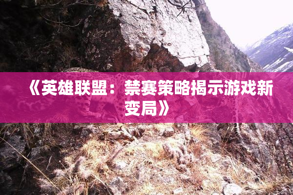 《英雄联盟：禁赛策略揭示游戏新变局》