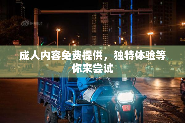 成人内容免费提供，独特体验等你来尝试