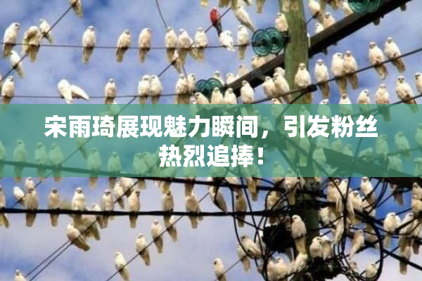 宋雨琦展现魅力瞬间，引发粉丝热烈追捧！