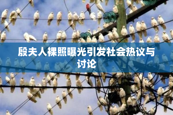 殷夫人裸照曝光引发社会热议与讨论