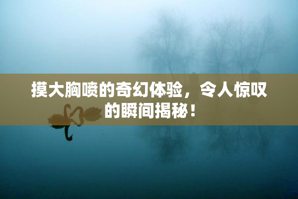 摸大胸喷的奇幻体验，令人惊叹的瞬间揭秘！