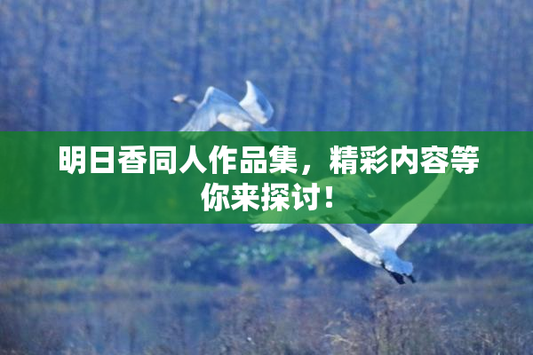 明日香同人作品集，精彩内容等你来探讨！