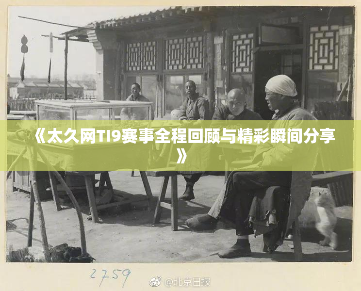 《太久网TI9赛事全程回顾与精彩瞬间分享》