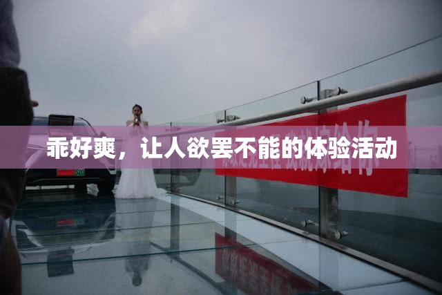 乖好爽，让人欲罢不能的体验活动