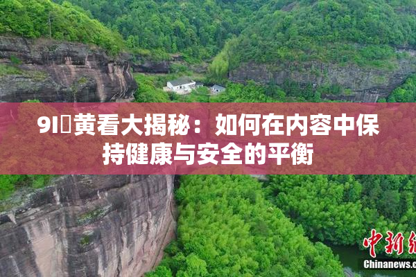 9I婬黄看大揭秘：如何在内容中保持健康与安全的平衡