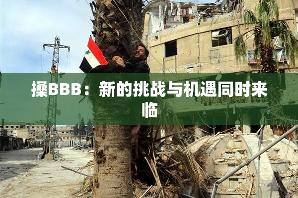 搡BBB：新的挑战与机遇同时来临
