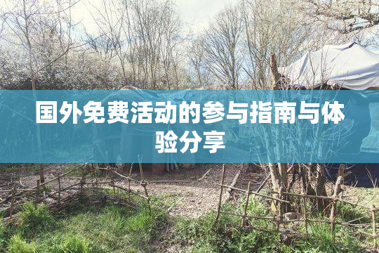 国外免费活动的参与指南与体验分享