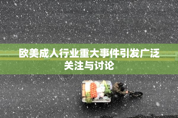欧美成人行业重大事件引发广泛关注与讨论