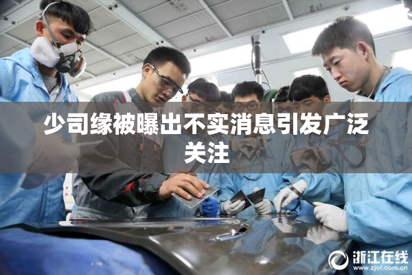 少司缘被曝出不实消息引发广泛关注