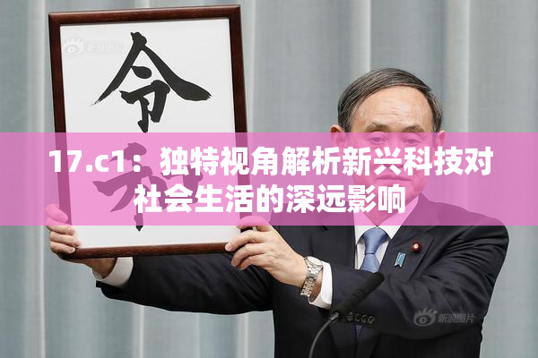 17.c1：独特视角解析新兴科技对社会生活的深远影响