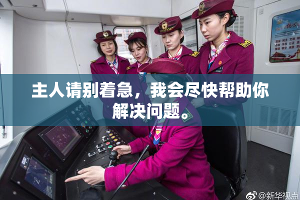 主人请别着急，我会尽快帮助你解决问题。