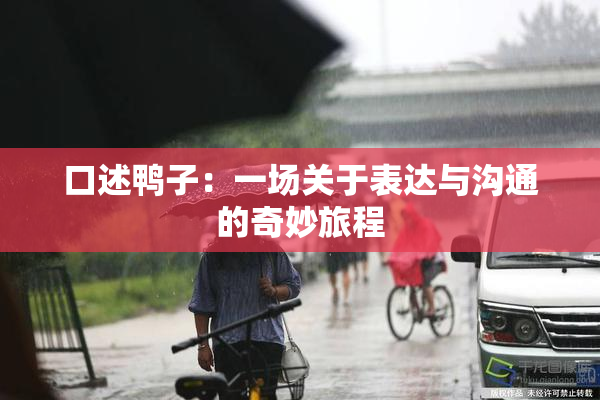 口述鸭子：一场关于表达与沟通的奇妙旅程