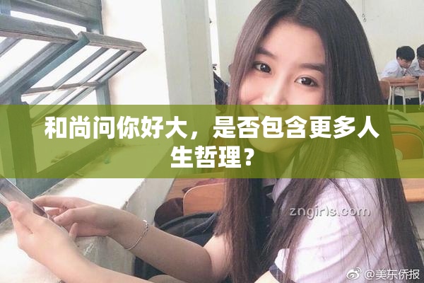 和尚问你好大，是否包含更多人生哲理？