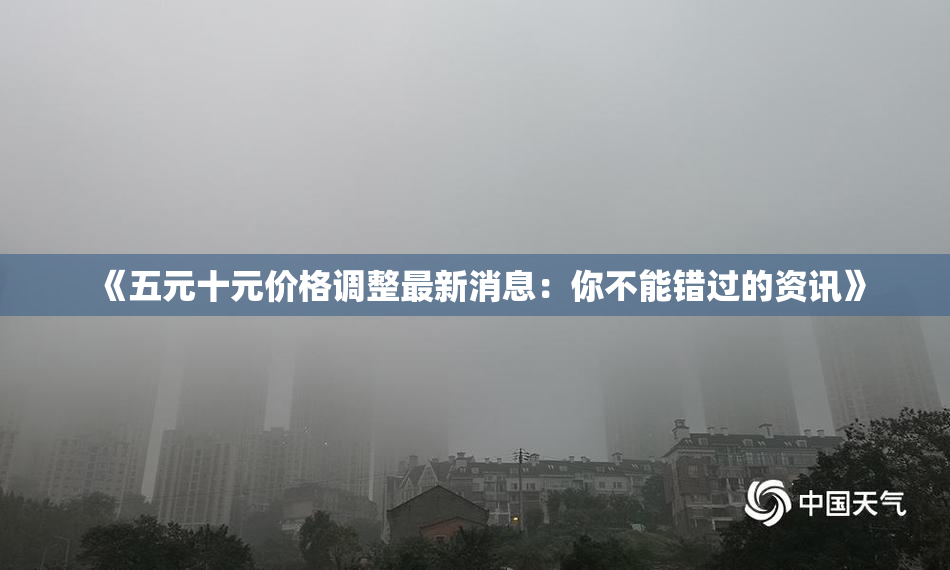 《五元十元价格调整最新消息：你不能错过的资讯》