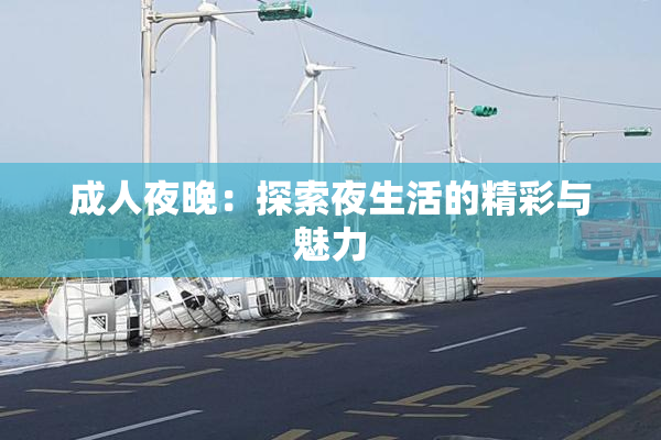 成人夜晚：探索夜生活的精彩与魅力