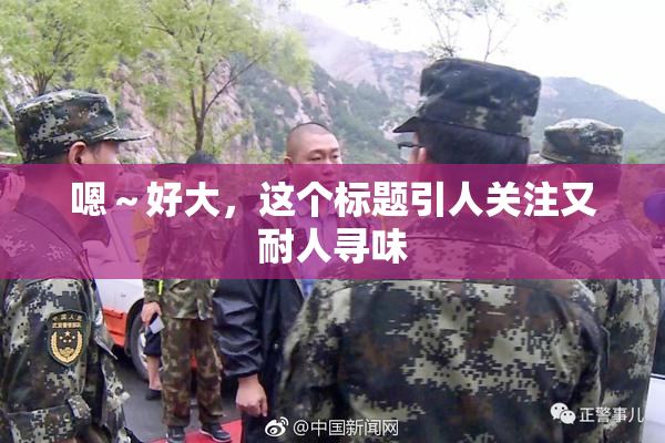 嗯～好大，这个标题引人关注又耐人寻味