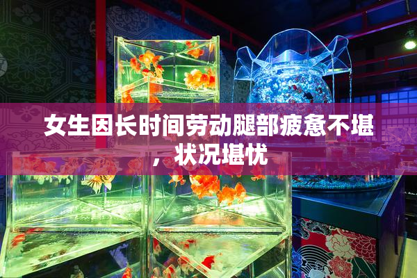 女生因长时间劳动腿部疲惫不堪，状况堪忧