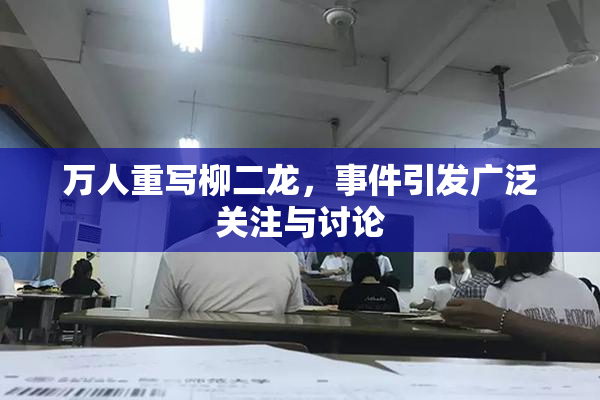 万人重写柳二龙，事件引发广泛关注与讨论