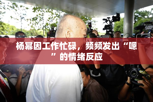 杨幂因工作忙碌，频频发出“嗯”的情绪反应