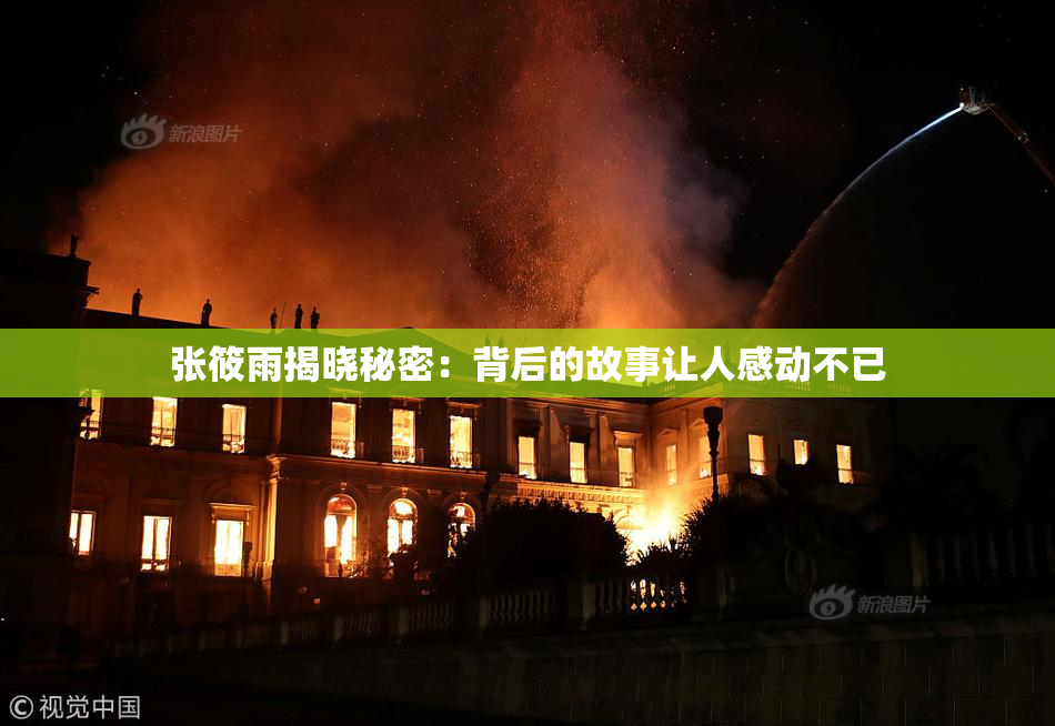 张筱雨揭晓秘密：背后的故事让人感动不已
