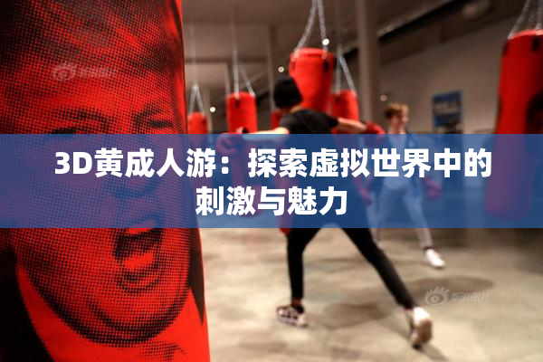 3D黄成人游：探索虚拟世界中的刺激与魅力