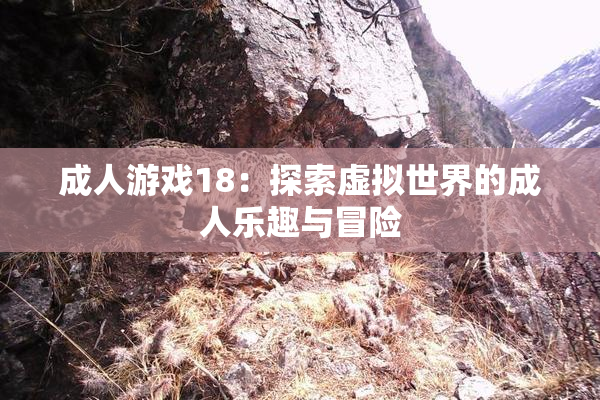 成人游戏18：探索虚拟世界的成人乐趣与冒险