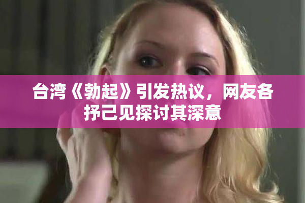 台湾《勃起》引发热议，网友各抒己见探讨其深意