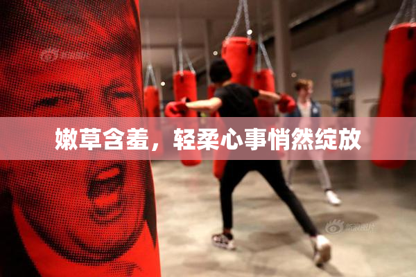 嫩草含羞，轻柔心事悄然绽放