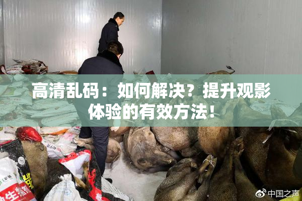 高清乱码：如何解决？提升观影体验的有效方法！