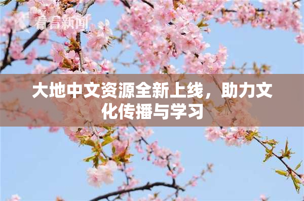 大地中文资源全新上线，助力文化传播与学习