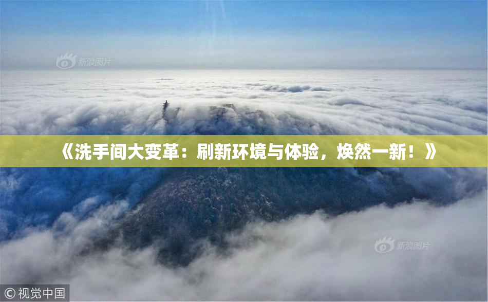 《洗手间大变革：刷新环境与体验，焕然一新！》