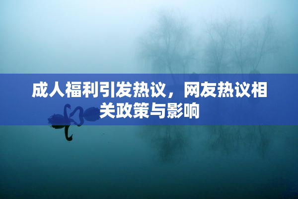 成人福利引发热议，网友热议相关政策与影响