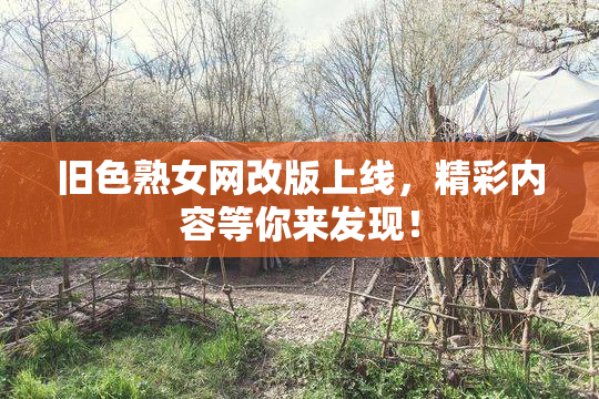 旧色熟女网改版上线，精彩内容等你来发现！