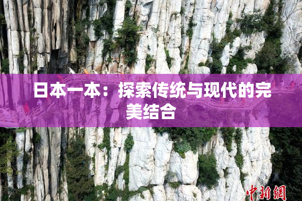 日本一本：探索传统与现代的完美结合
